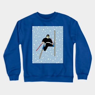 Skier Snow Mountains Extreme Sport Crewneck Sweatshirt